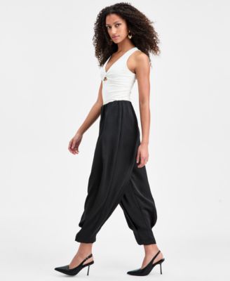 Women's Bubble-Waist Cropped Pants, Macy's Exclusive