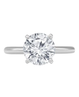 IGI Certified Solitaire Diamond Ring (3 ct. t.w.) in 14K White Gold