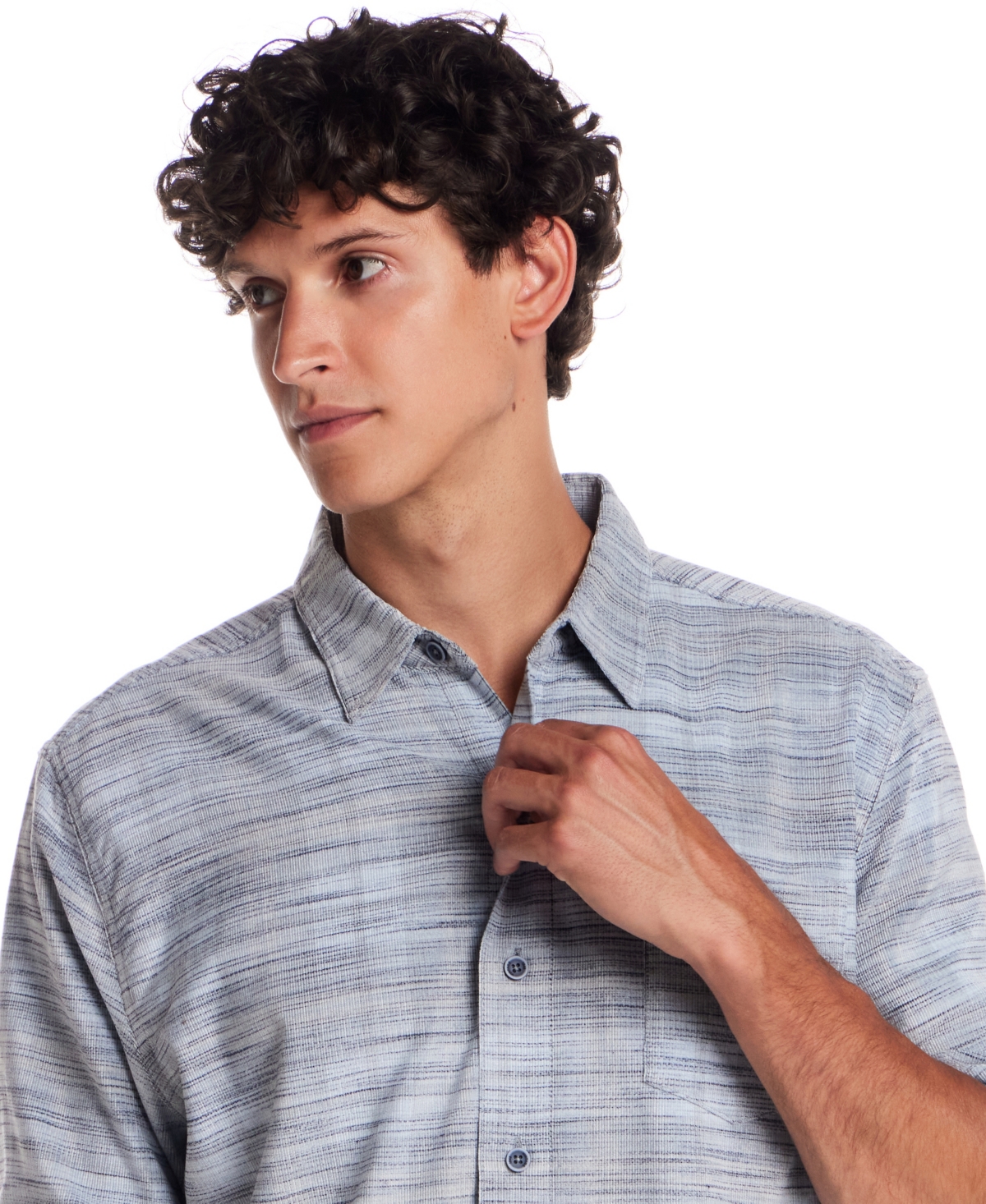 Weatherproof Vintage Men's Space Point Collar Shirt