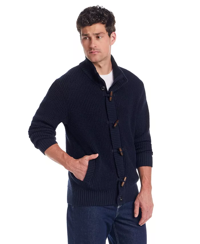 Men's Tuck Stitch Long Sleeves Sweater Jacket - thumbnail 3
