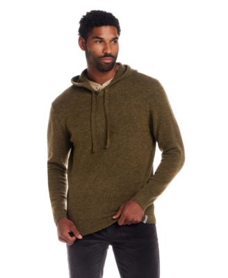 Men's Boucle Textured Hoodie Sweater