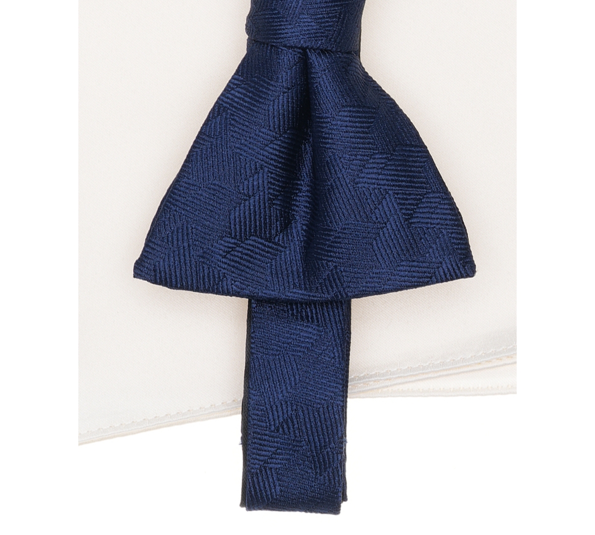 Alfani Men's Geo-pattern Bow Tie & Solid Pocket Square Set, Exclusively At Macy's In Black