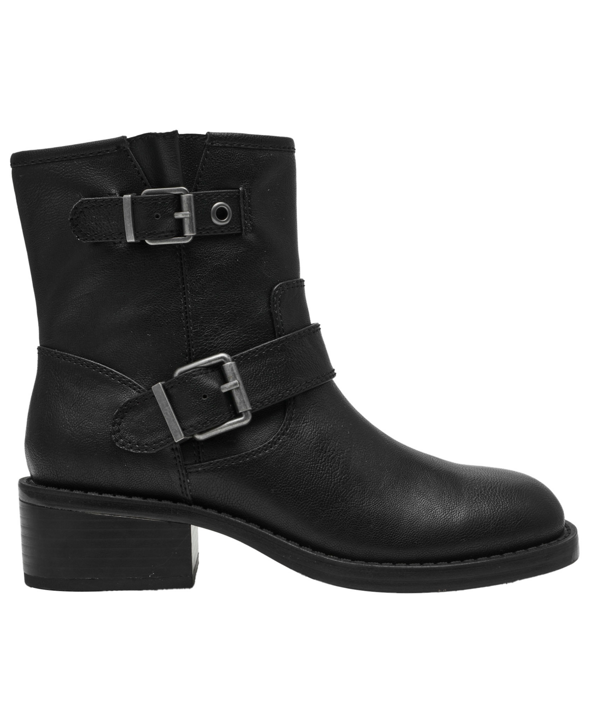 Wild Pair Women's Sablee Block Heel Moto Boots, Macy's Exclusive In Black