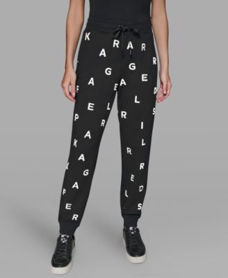 KARL LAGERFELD PARIS - Women's Logo Detail Pull on Joggers