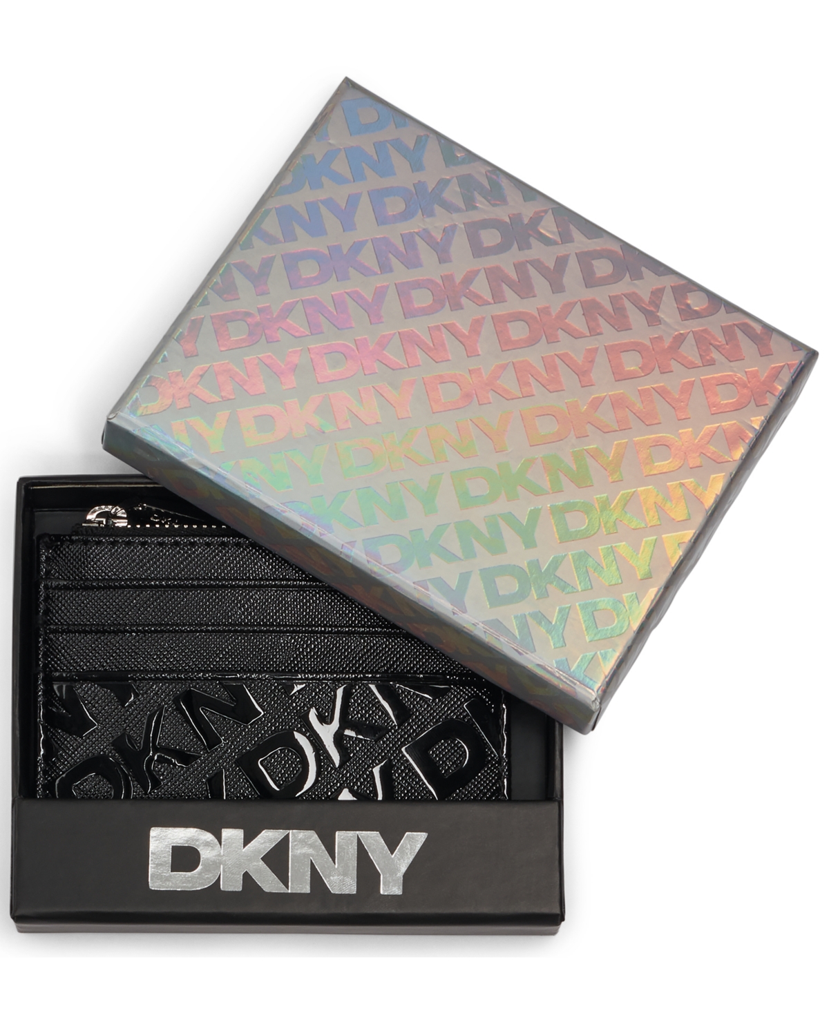 Dkny Ashlyn Snap Closure Card Case In Multi