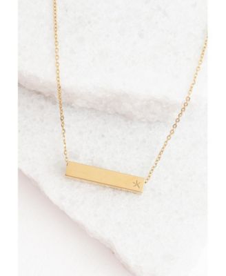 Walk Humbly Bar Necklace