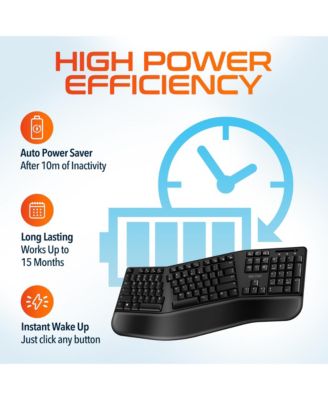 G20 Wireless Ergonomic Keyboard & Optical Vertical Mouse Set (DKMKITERG20-WB)