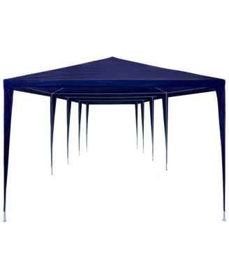 Party Tent Blue Polyethylene, Steel Large UV-resistant