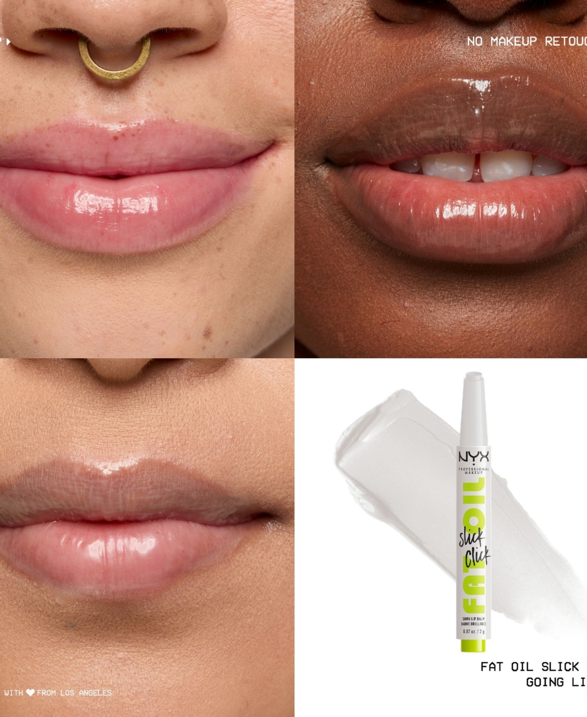 Nyx Professional Makeup Fat Oil Slick Click Lip Balm, 0.07 Oz.