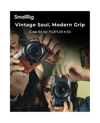 Leather Half Case Kit for Fujifilm X-E5 Camera, Black