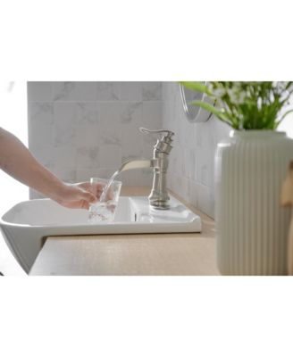 Single Hole Single-Handle Low-Arc Bathroom Faucet in Matte Black