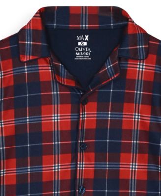 Boys' 6-18 Plaid Shirt and Pants Pajama, 2-Piece Set