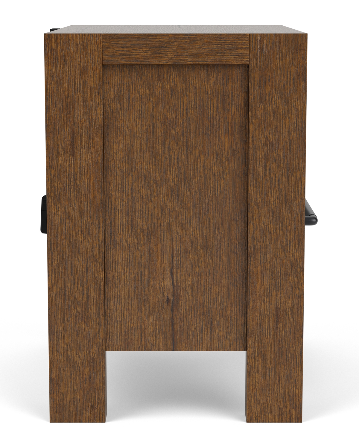 Macy's Davie Cracked Oak 3 Drawer Nightstand In Brown