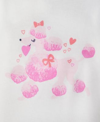 Baby Girls Poodle Long-Sleeve T-Shirt, Macy's Exclusive 