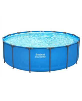 Steel Pro MAX 15' x 48" Round Above Ground Swimming Pool for Backyard