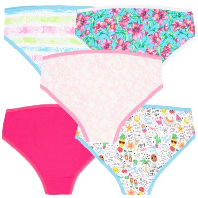 Big Girls Cotton 5 Pack Underwear