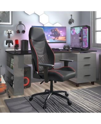 Aguil Faux Leather Adjustable Gaming Chair