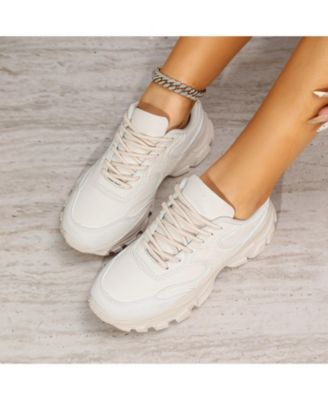 Lidia Mixed Material Sneakers