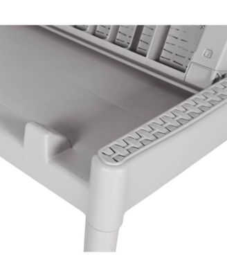 Sun Lounger Grey Polypropylene Standard Foldable Sun Lounger