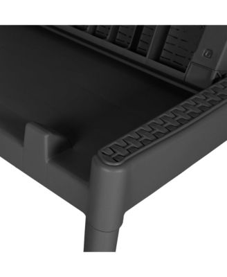 Sun Lounger Anthracite 100% Polypropylene Standard