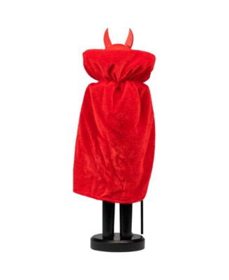 Devil Holding Pitch Fork Halloween Nutcracker, 14"