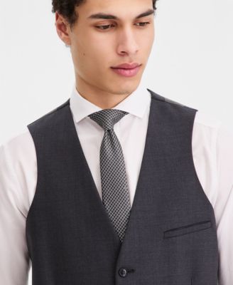 Men's Slim-Fit Wool Suit Vest