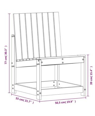Garden Lounge Set Natural Solid Douglas Fir wood Medium Durable