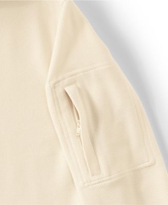 Men's Long Sleeve Cooling Performance Pique Quarter Zip