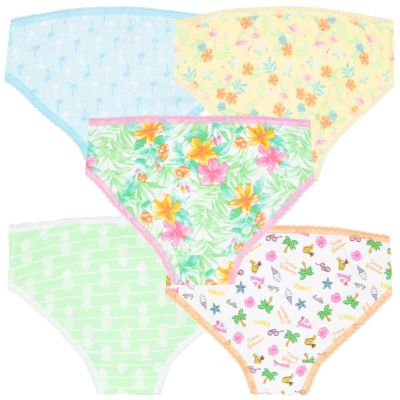 Girls Cotton 5 Pack Underwear