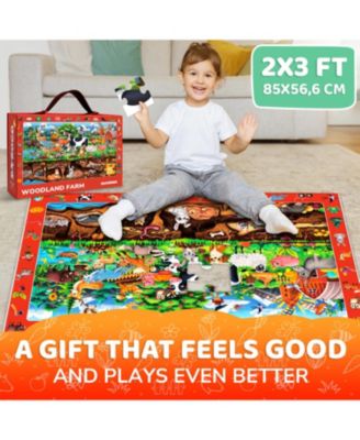 2x3 FT Giant Search and Find Above & Beyond Floor Puzzle for Kids Ages 4-8