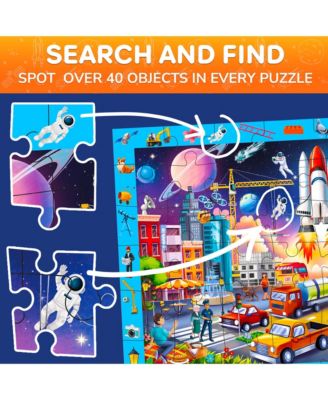 2x3 FT Giant Search and Find Above & Beyond Floor Puzzle for Kids Ages 4-8