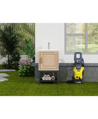 Small Bathroom Vanity with Sink Hot and Cold Bathroom Cabinet Bathroom Storage Organizer