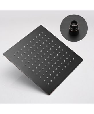 Shower System Shower Faucet Combo Set Wall Mounted with 10&amp;#x22; Rainfall Shower Head and Handheld Shower Faucet