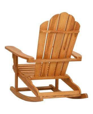 Garden Rocking Adirondack Chair Teak Solid teak wood Medium