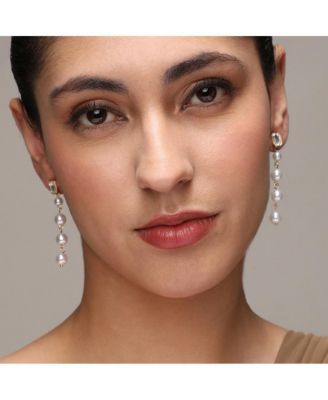 Women's Pearl Strand Drop Earrings