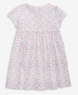 Baby Girls' Linear Hearts Printed Dress, Macy's Exclusive
