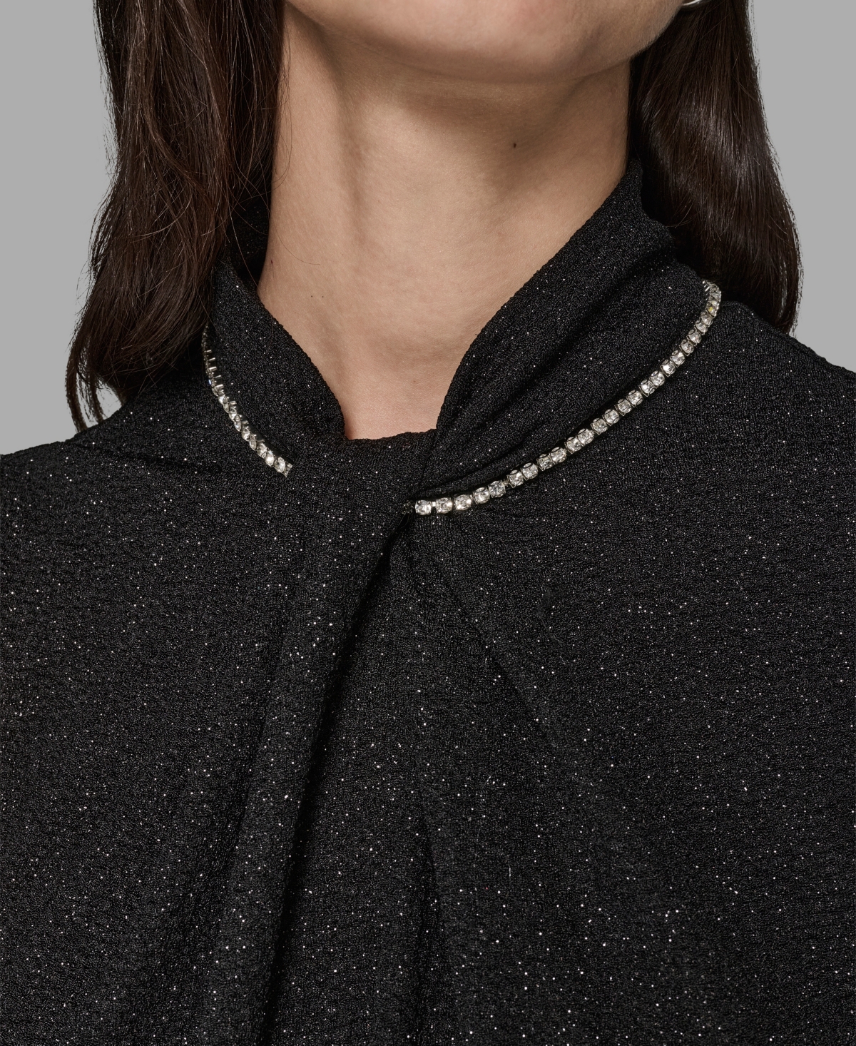 Karl Lagerfeld Paris Women's Sleeveless Novelty Knit Top