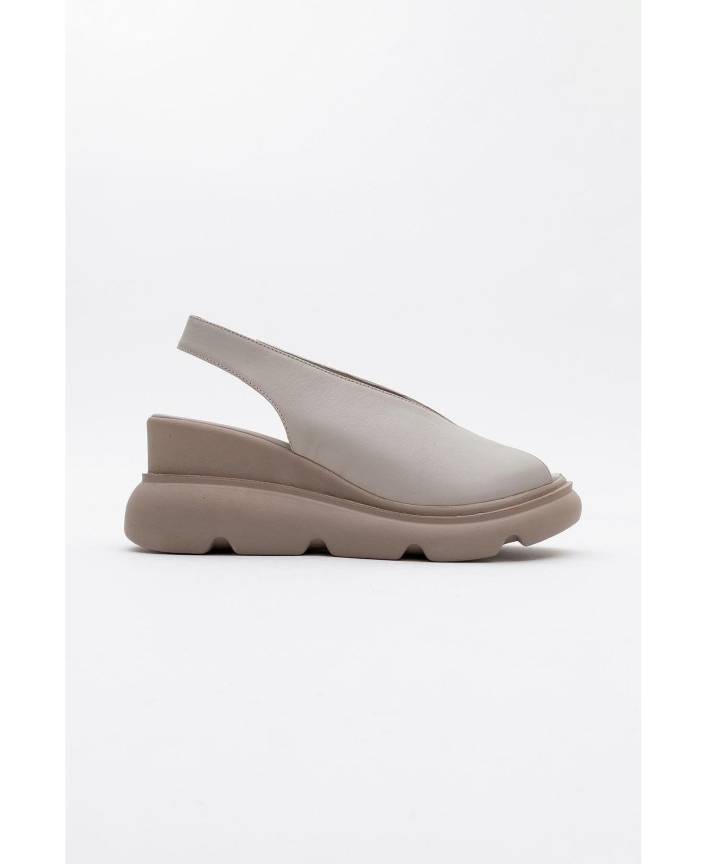 Женские сандалии Forever & Always Shoes Sam Leather Platform Sandal (Women), цвет: Бежевый кожаный — фото 5
