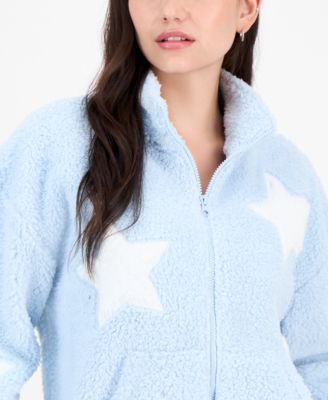 Juniors' Sherpa Fleece Zip-Up Jacket