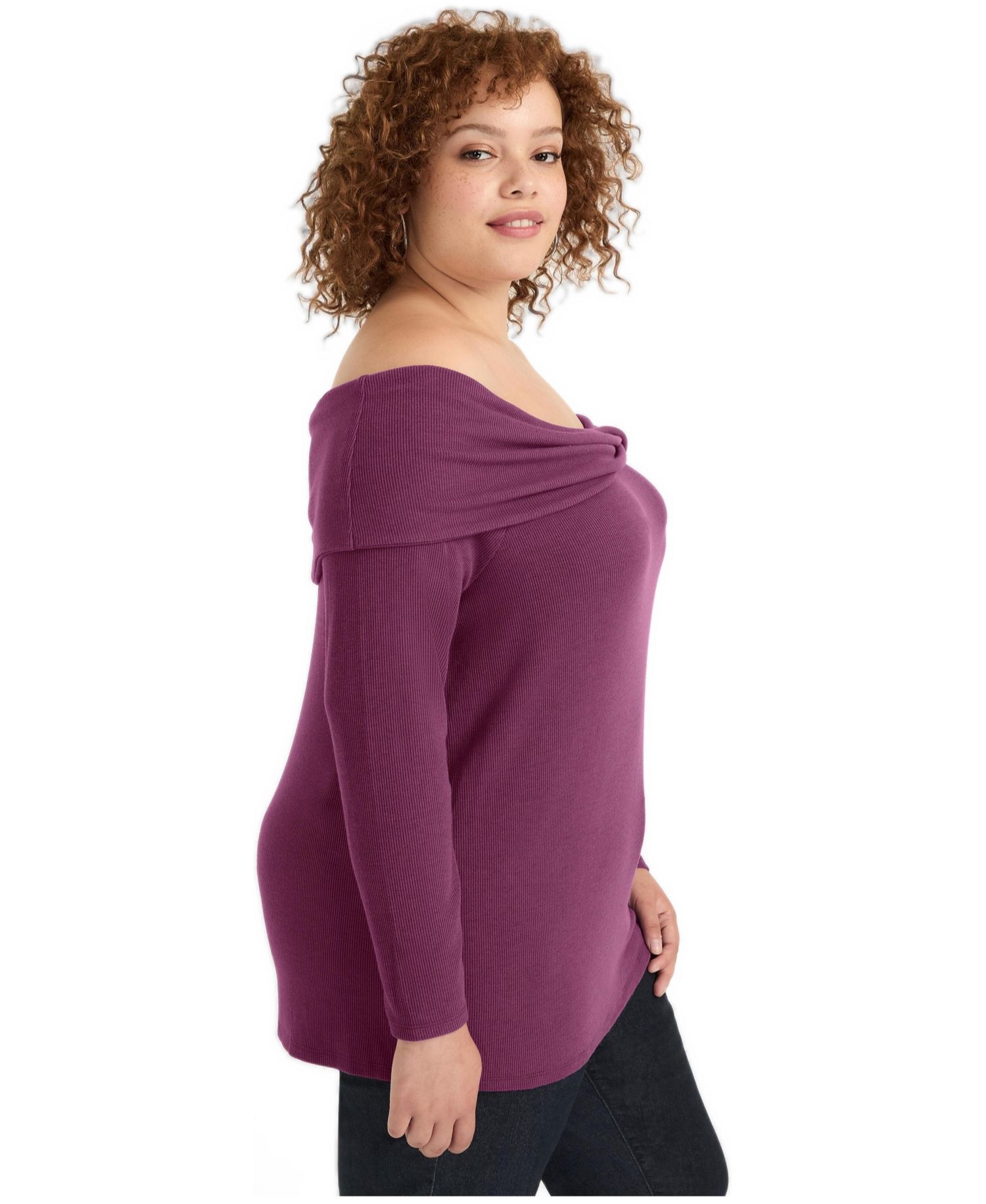 Women's June and Vie Off-The-Shoulder Top