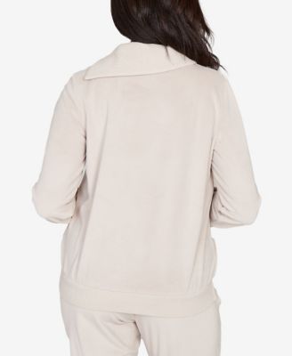 Petite Calm Luxe Solid Shimmer Detail Envelope Neck Top