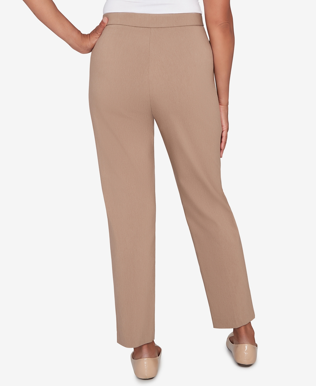 Alfred Dunner Petite Vienna Smooth Front Easy Fit Average Length Pants