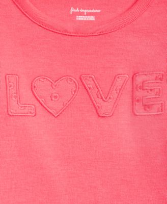 Girls Toddler 2T-4T Long-Sleeve Love T-Shirt, Macy's Exclusive
