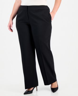 Plus Size Belted Wide-Leg Mid-Rise Pantsuit 