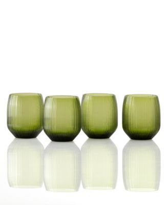 Estiva Textured Tall Tumbler Glasses, Set of 4