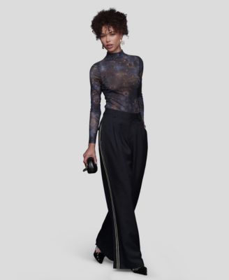 Women's Wide Leg Straight Trousers