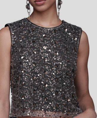 Embellished Sleeveless Top