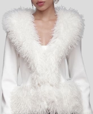 Women's V-Neck Trimmed Cardigan Sweater