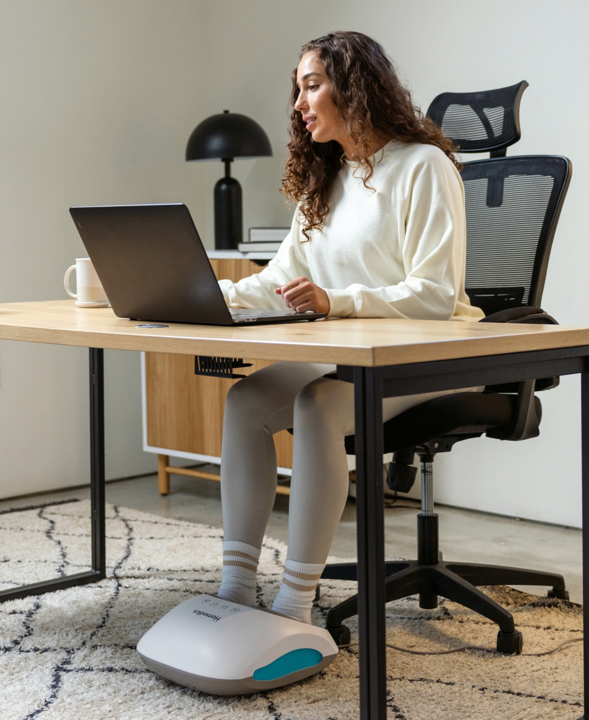 Homedics Shiatsu + Air 4.0 Foot Massager With Heat In White