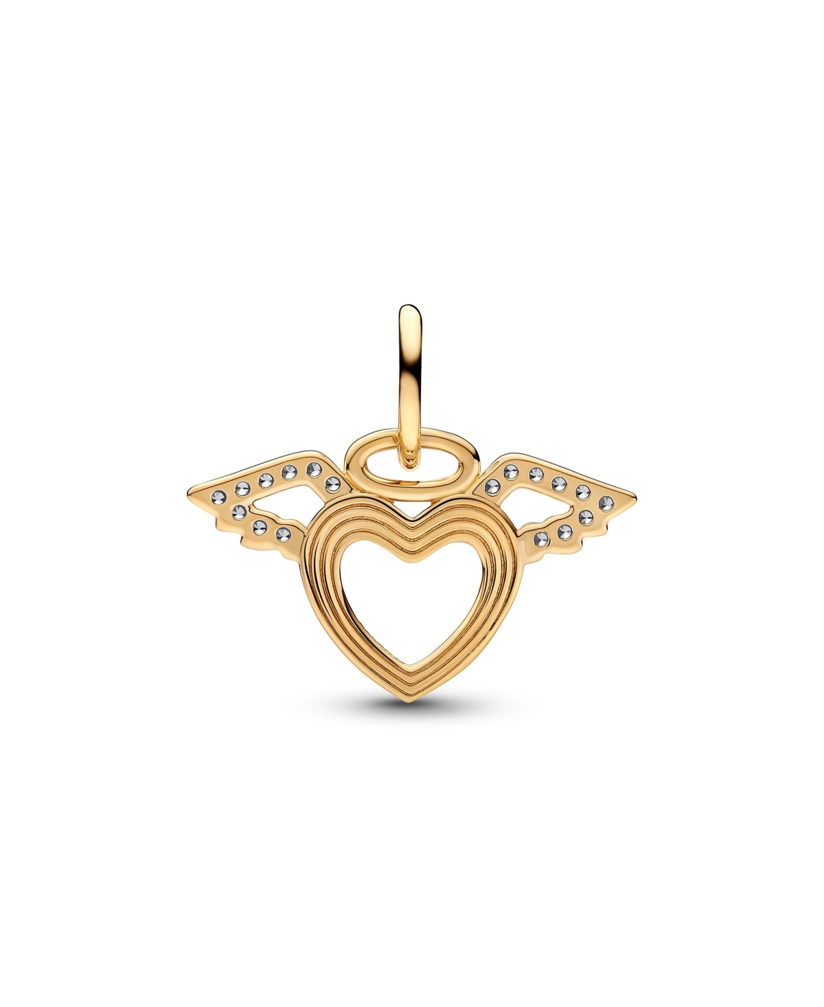 Pandora Gold Plated Heart Angel Wings Dangle Charms